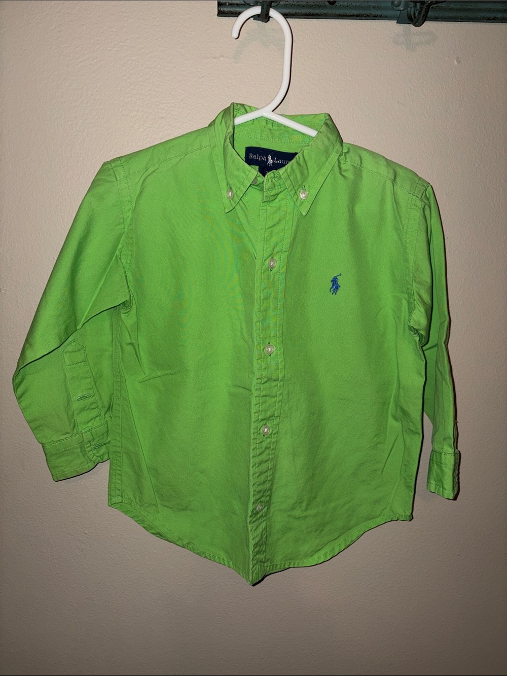 Ralph Lauren Bright Green Button-Down Shirt